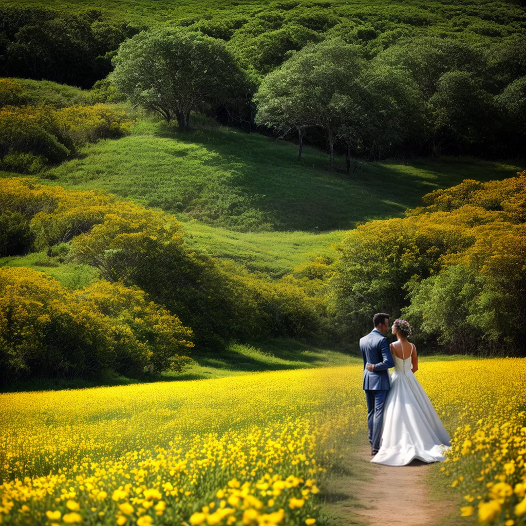 buque flores campestres casamento ar livre