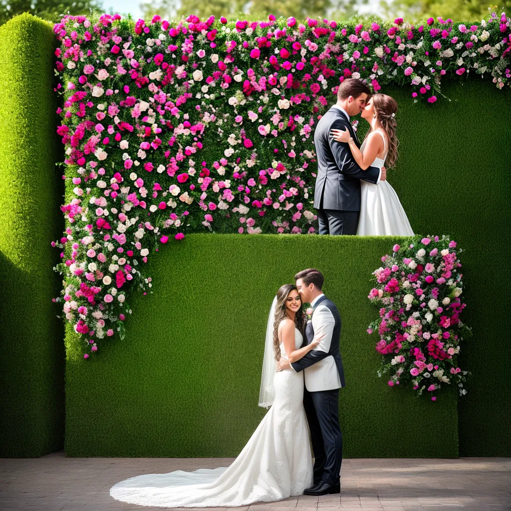 parede flores casamento elegante romantico