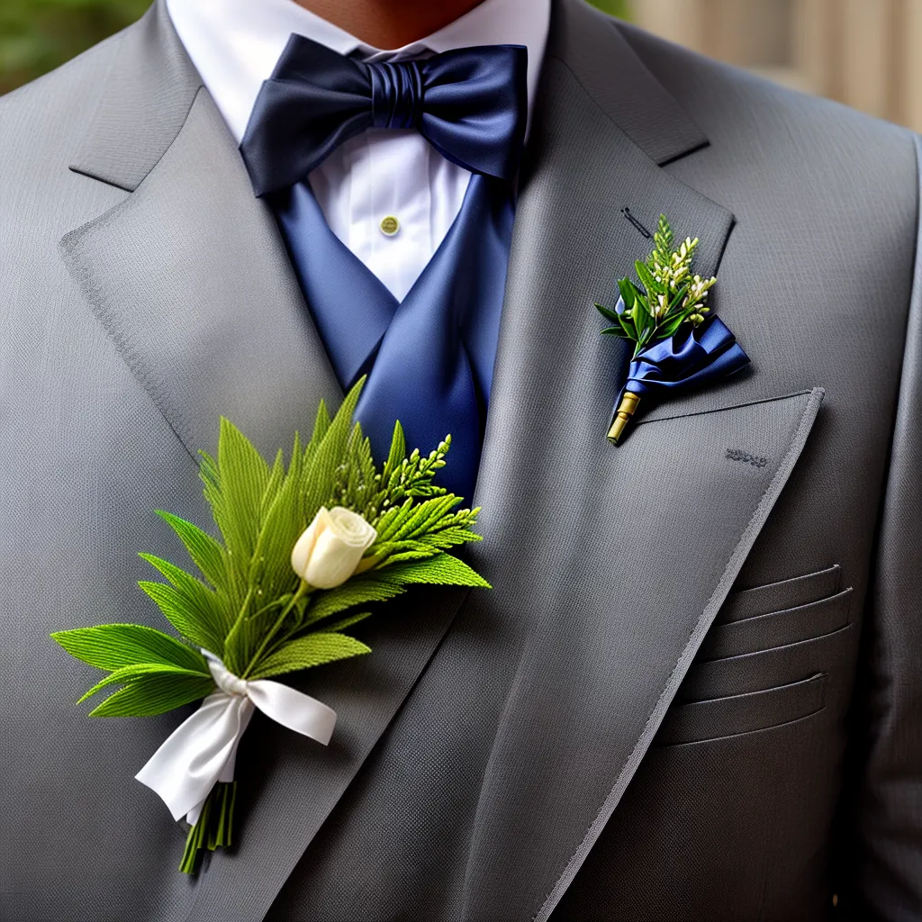 boutonniere noivo flores verde
