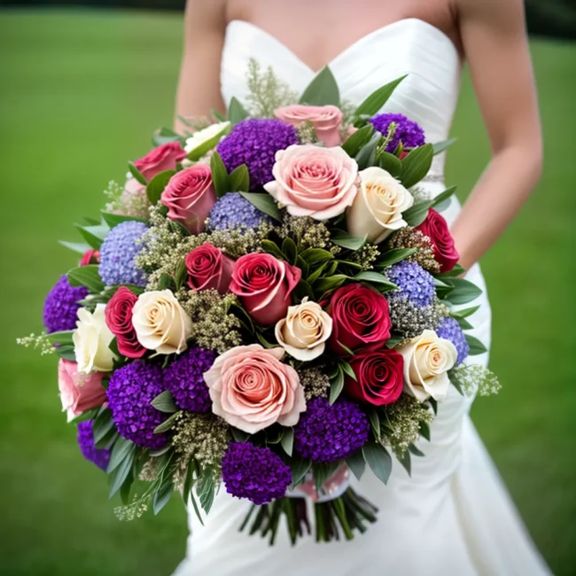 buque casamento flores paleta cores