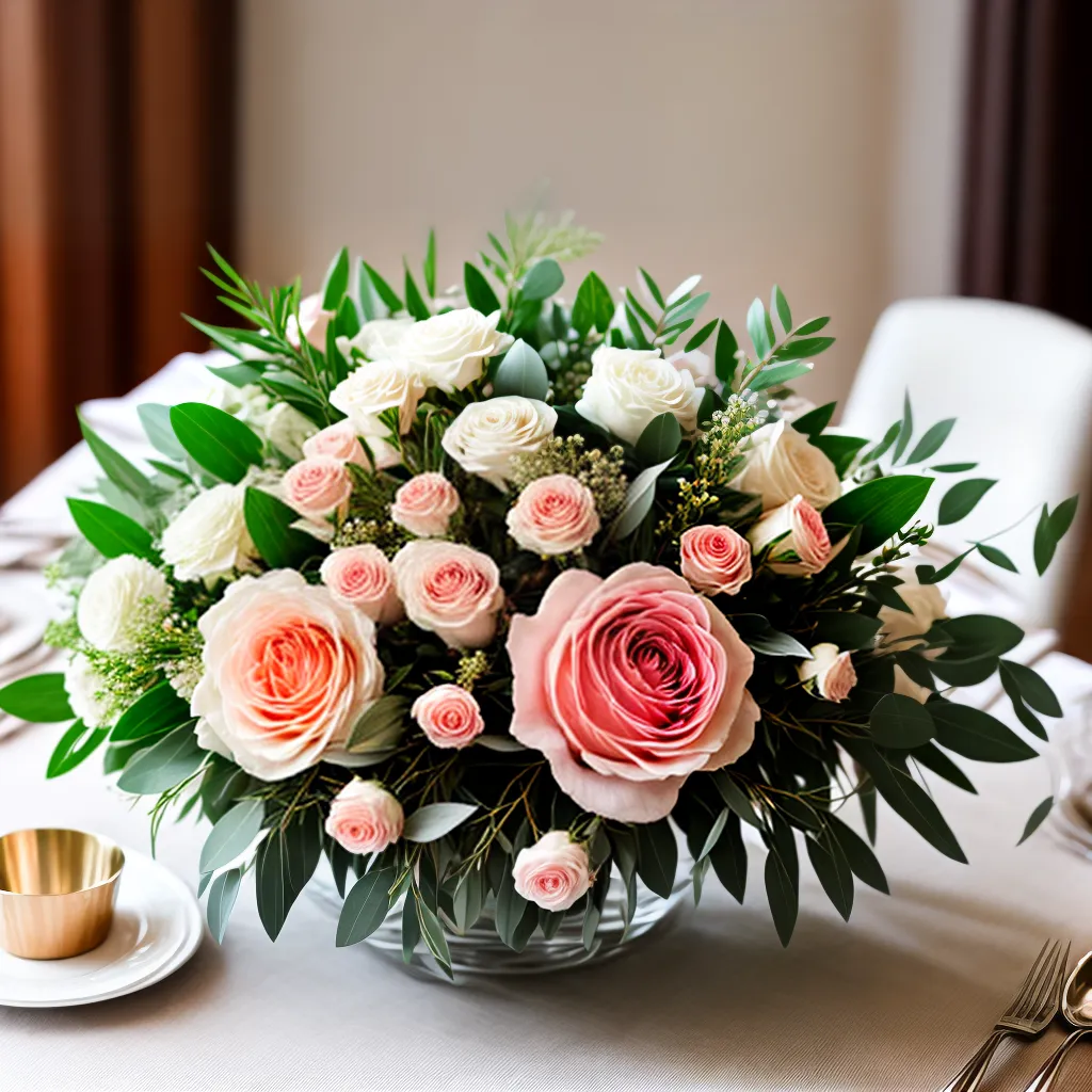 arranjo floral casamento rosas eucalipto arranjo floral casamento rosas eucalipto