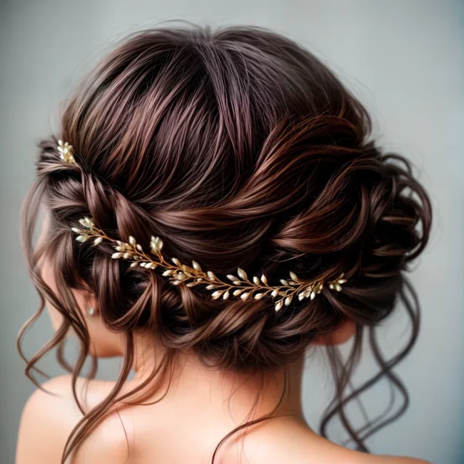 noiva cabelo coroa floral
