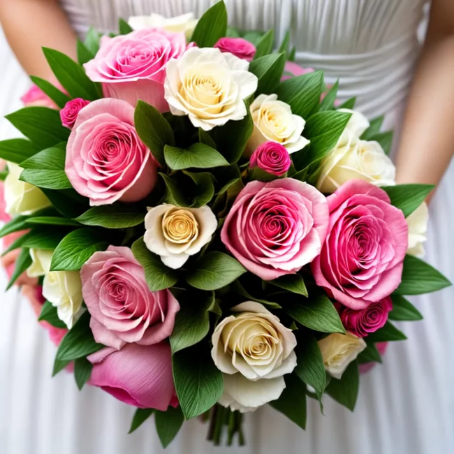 bouquet flores rosa branco casamento