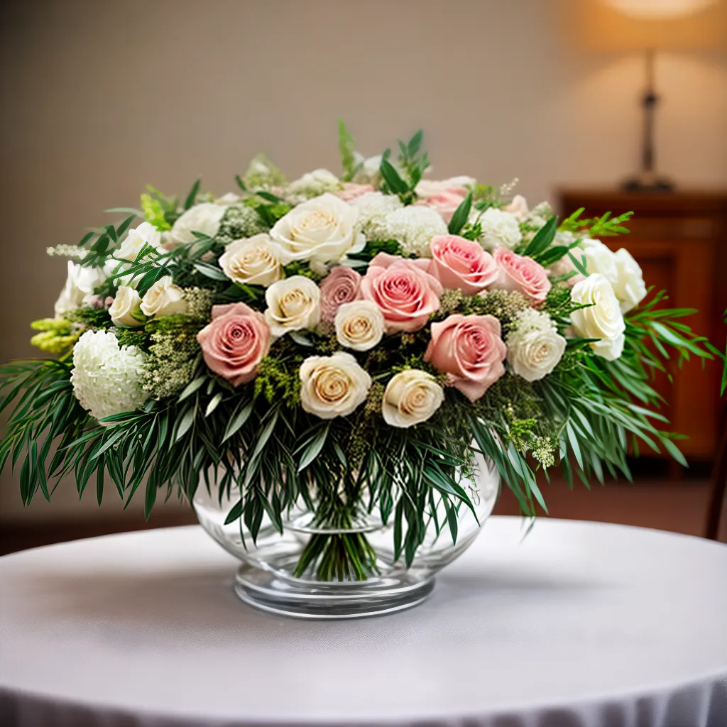 mesa casamento arranjo flores elegante