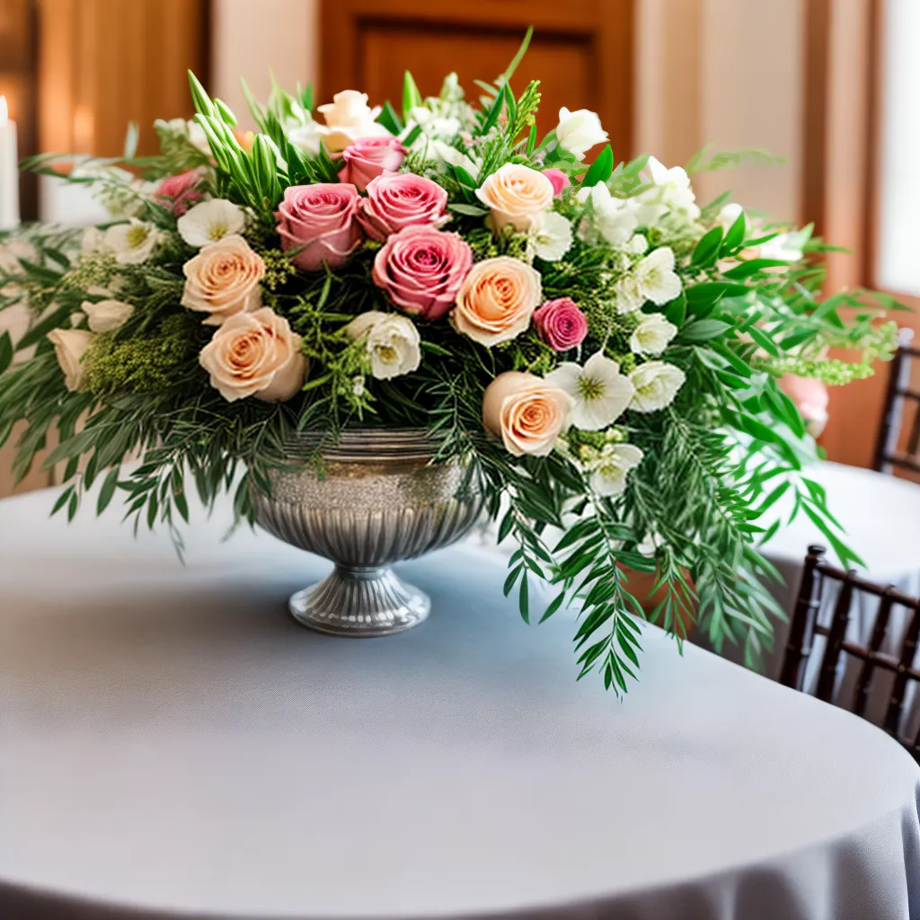 mesa casamento arranjo flores elegante 1