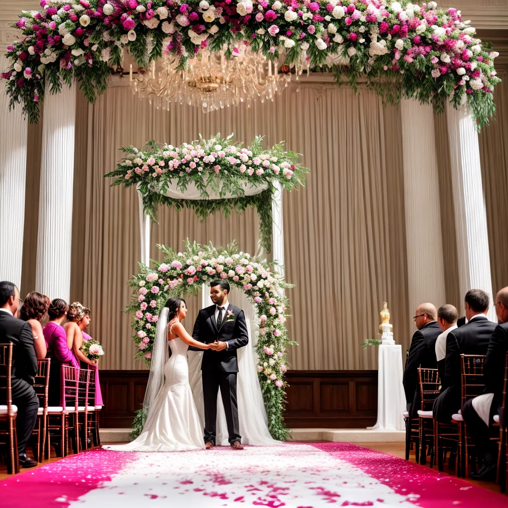 altar casamento flores romance
