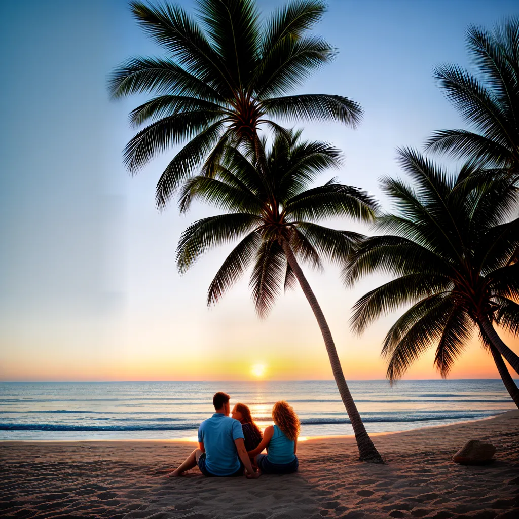 casal praia por do sol lua de mel 4