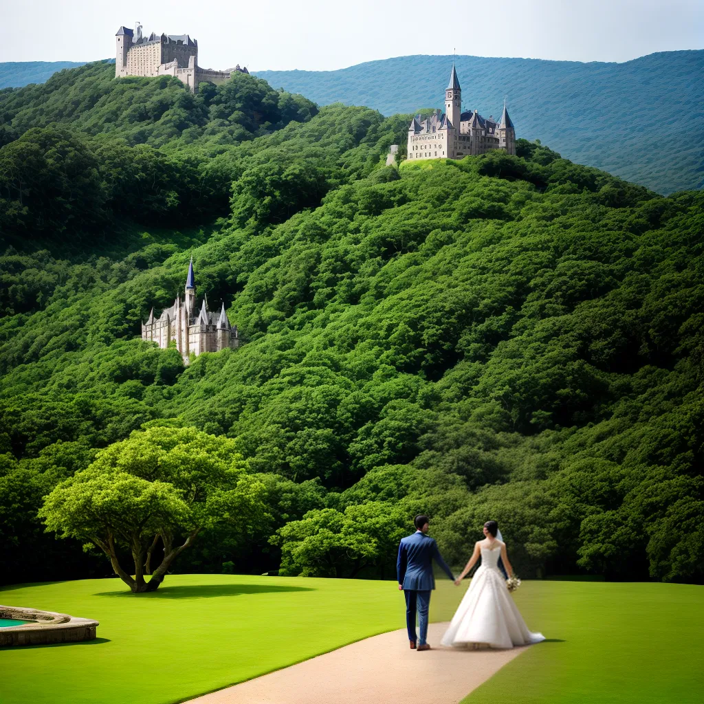 casal romantico castelo antigo lush
