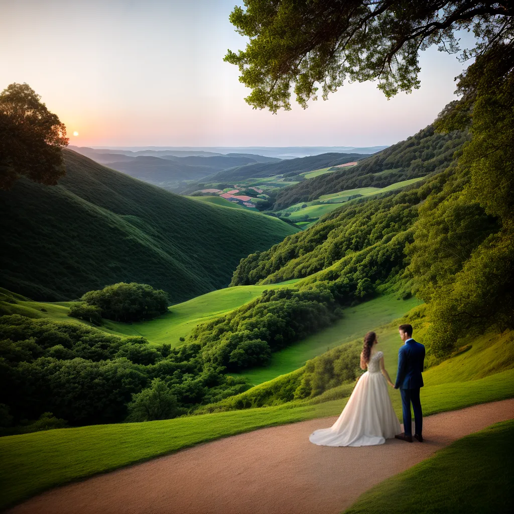 casal castelo romance aventura por do sol