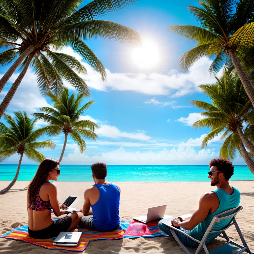 casal praia laptop mapa por do sol