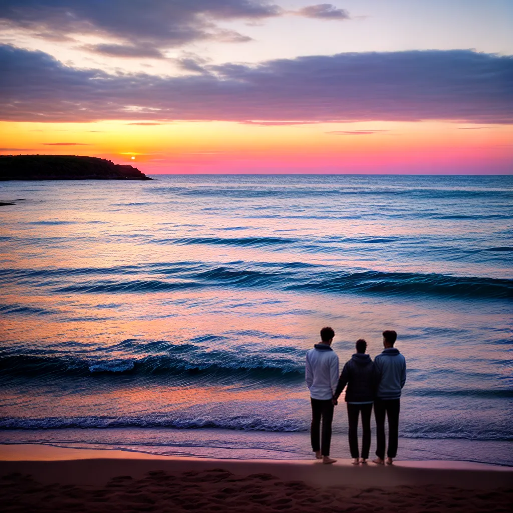 casal praia por do sol romantico 6