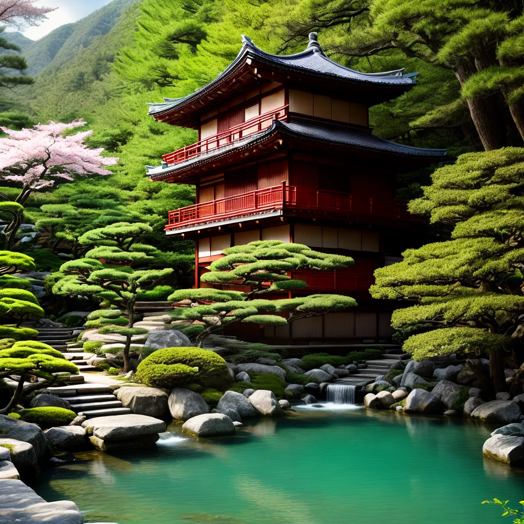 ryokan montanhas cerejeiras japao lua