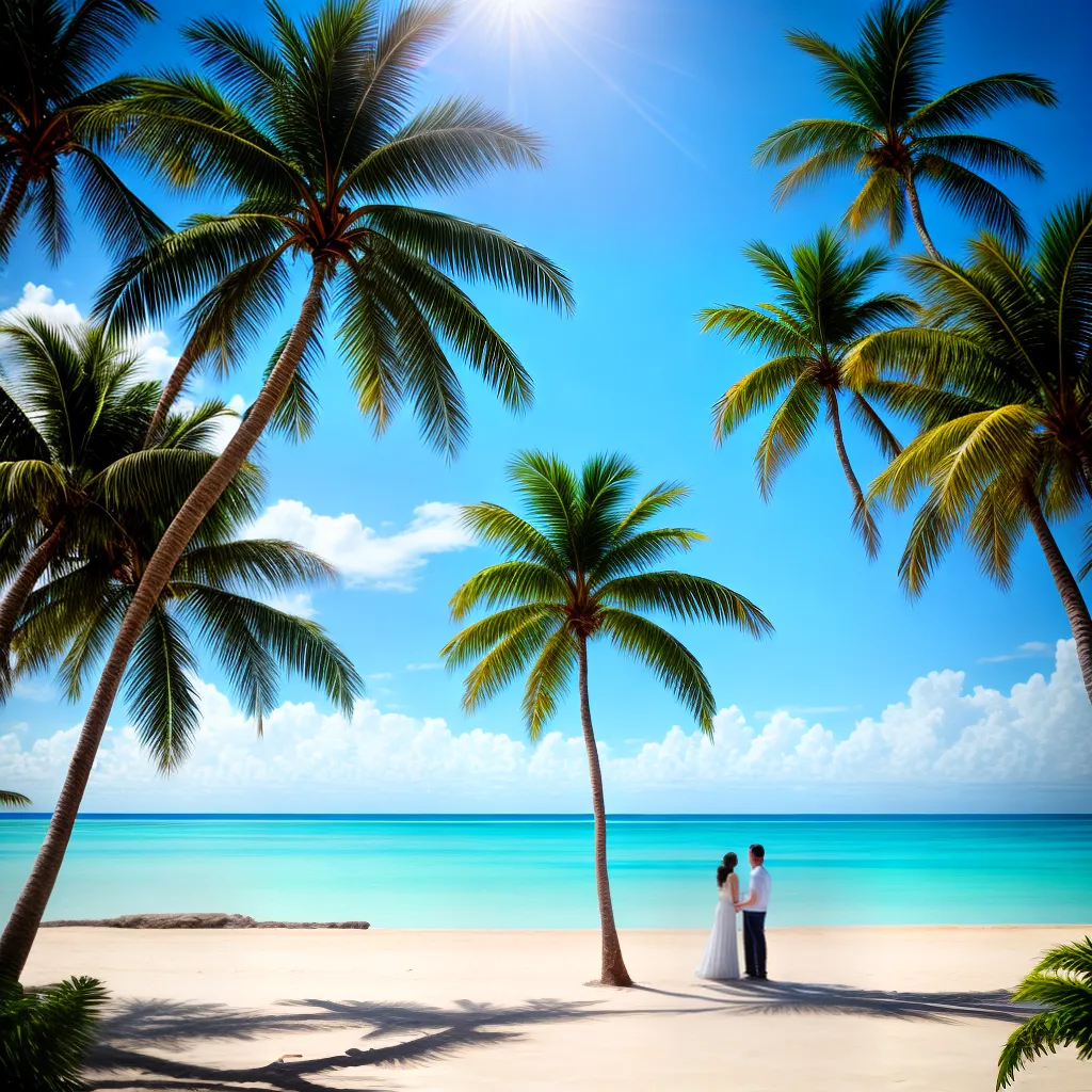 casal maos praia areia aguas turquesa casal maos praia areia aguas turquesa