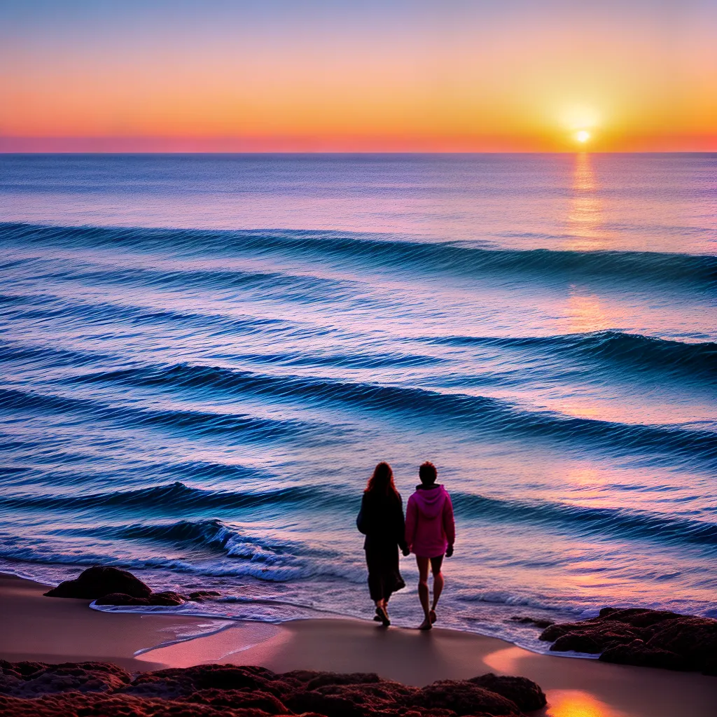 por do sol praia silhuetas amor LGBTQ