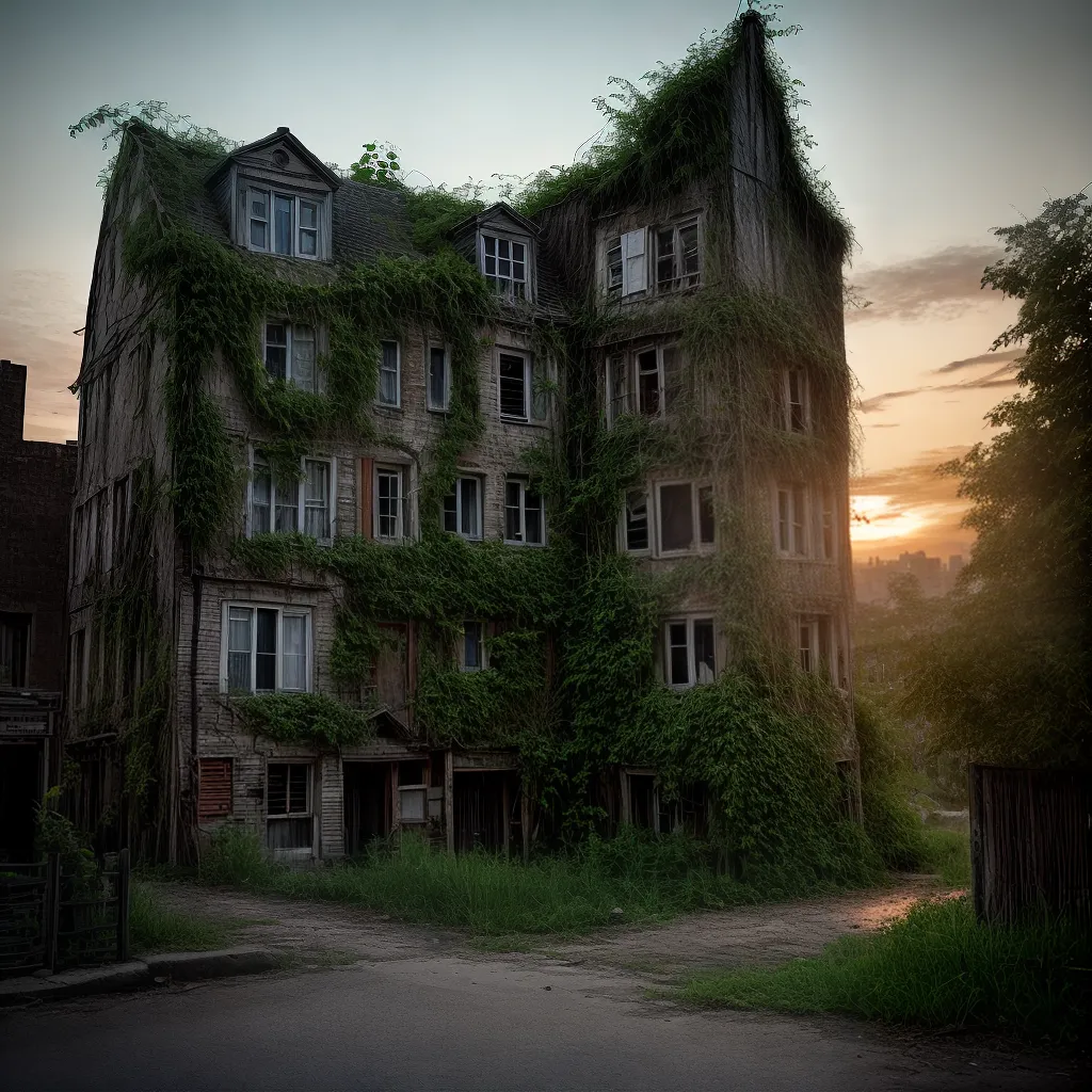 cidade deserta entardecer misterio luzes