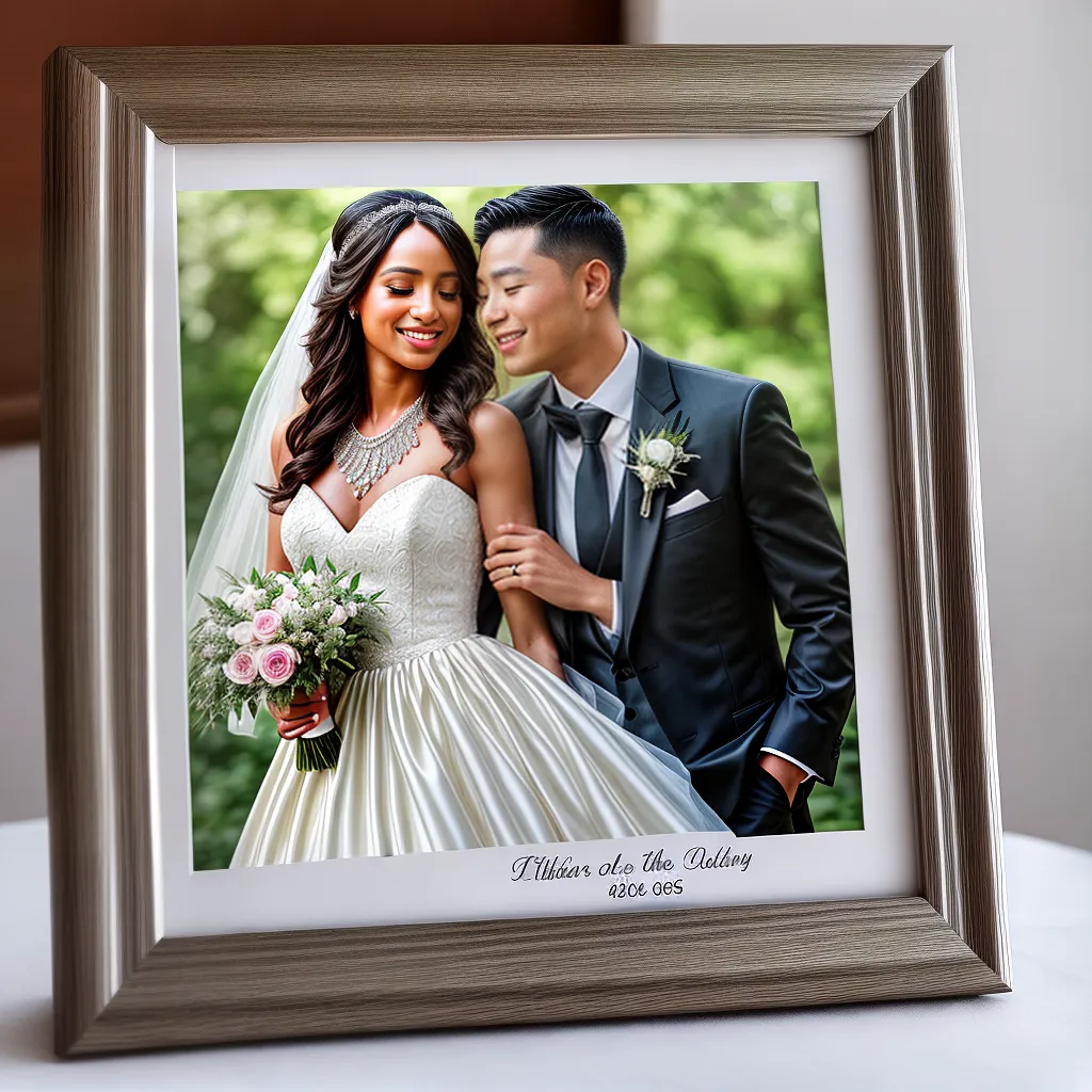 quadro prata gravado casamento