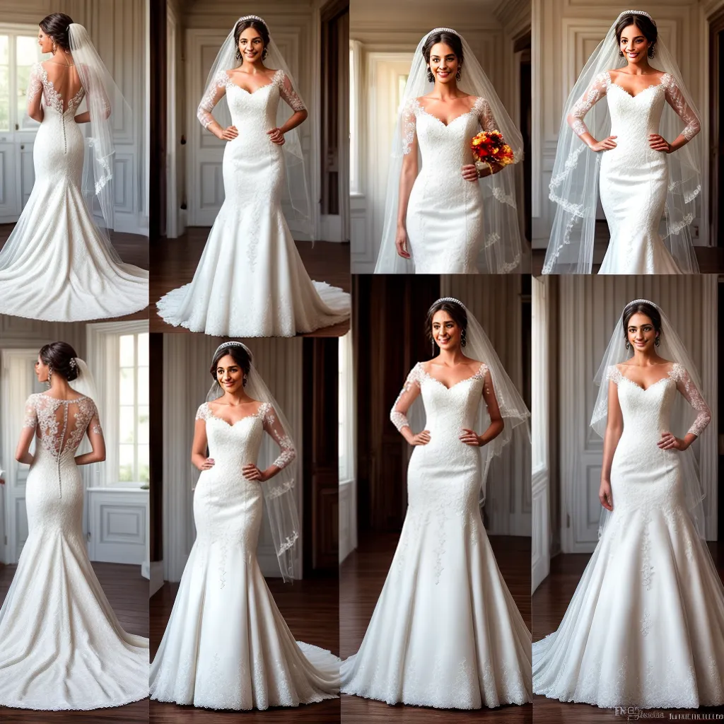 noiva vestidos espelho flores