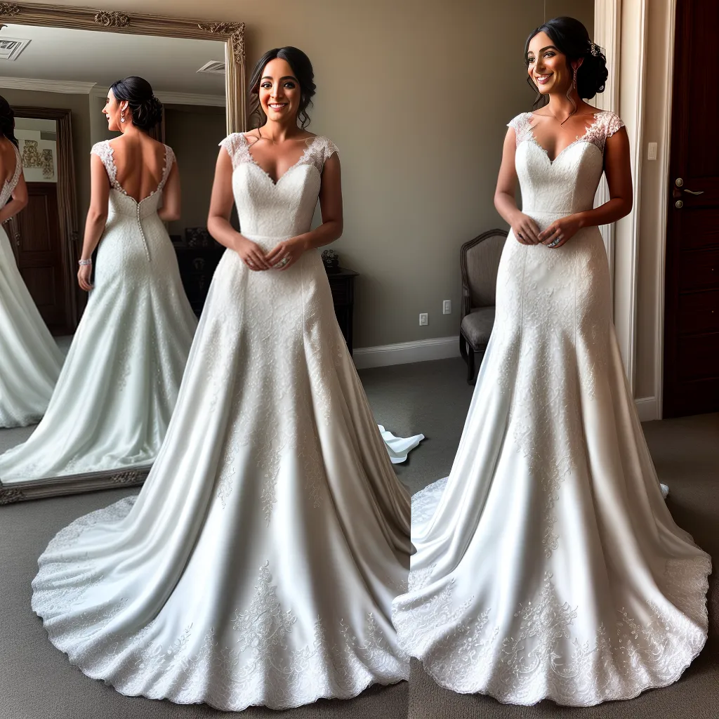 noiva vestido casamento sorriso lace