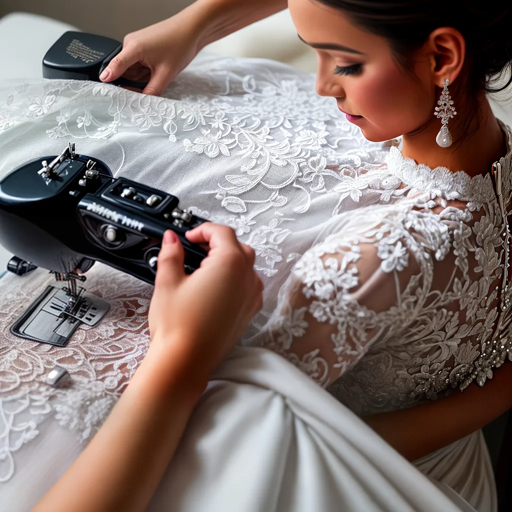 noiva costura vestido casamento