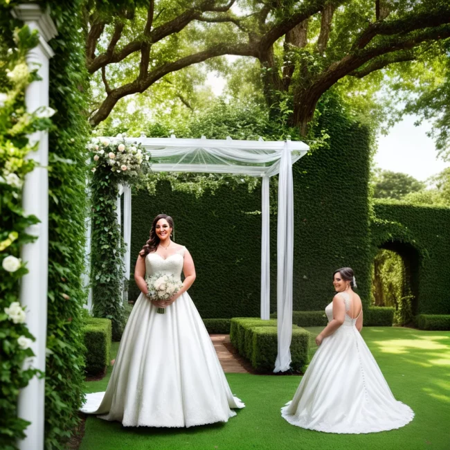 noiva plus size jardim vestido casamento