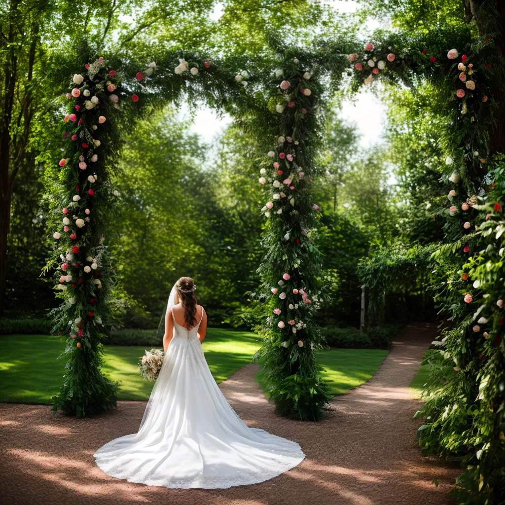 casamento arco madeira noiva natureza