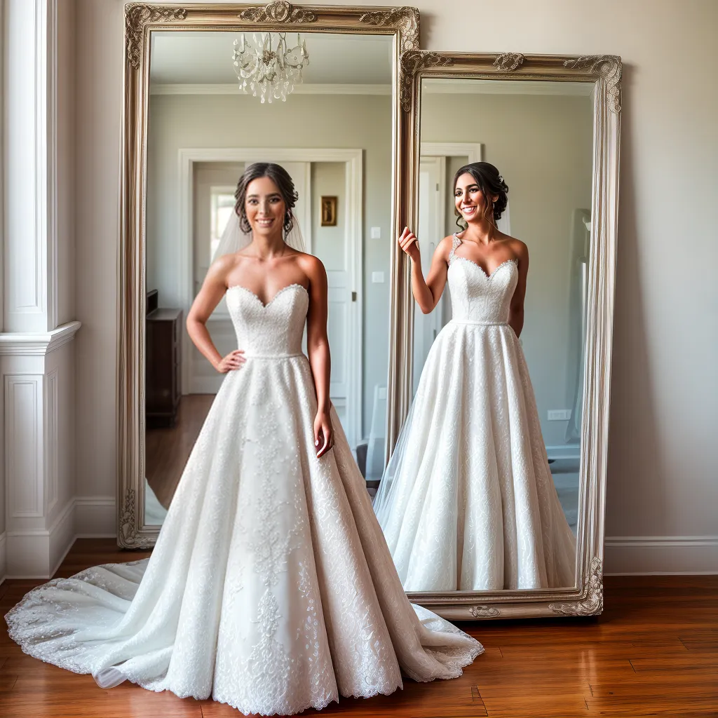 noiva espelho vestido casamento rosas