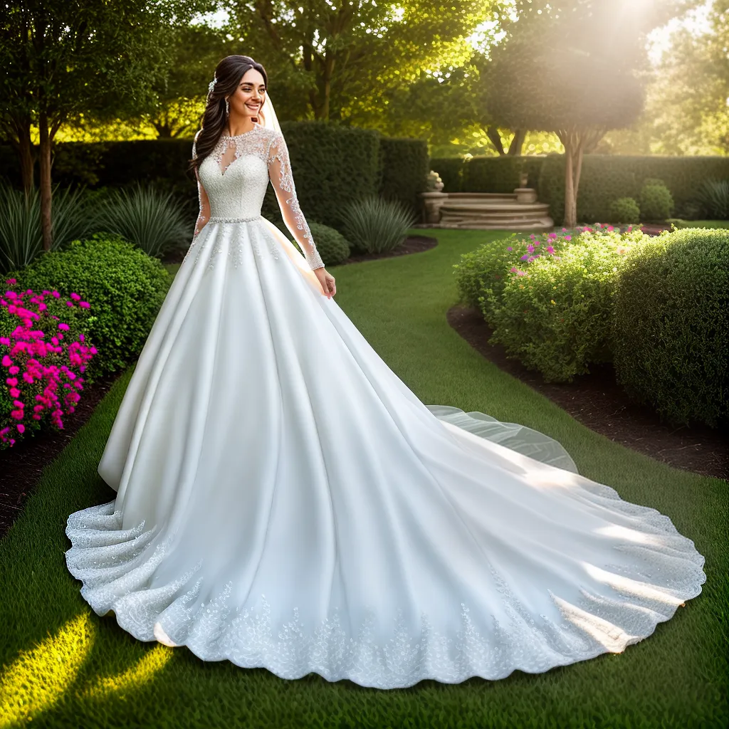 noiva jardim sol vestido casamento 1