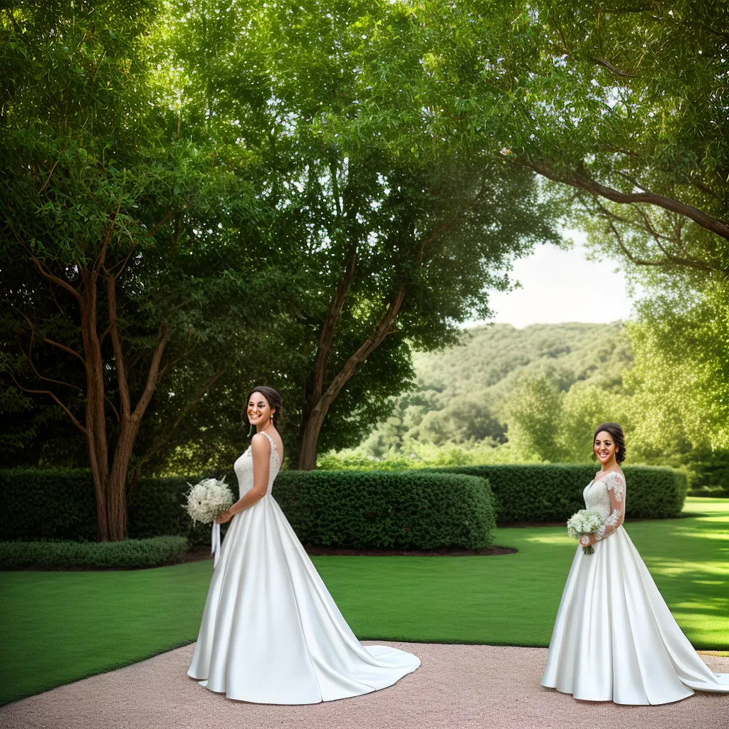 noiva jardim sol vestido elegante