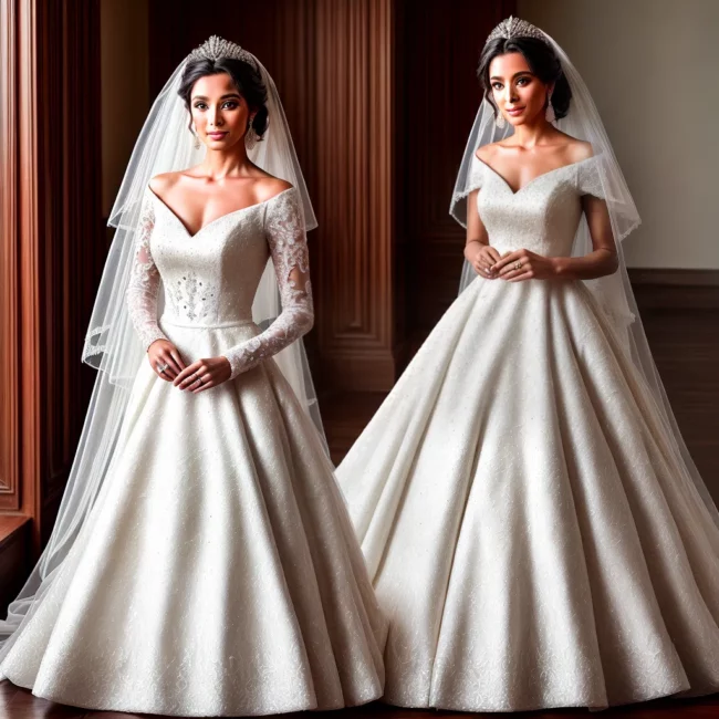 vestido noiva brilhos sofisticacao