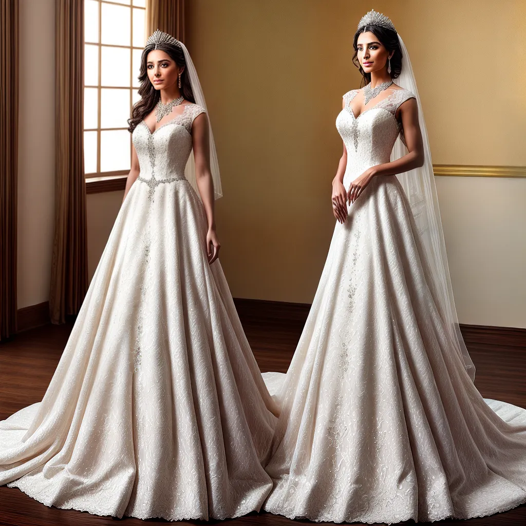 noiva elegante vestido casamento coroa