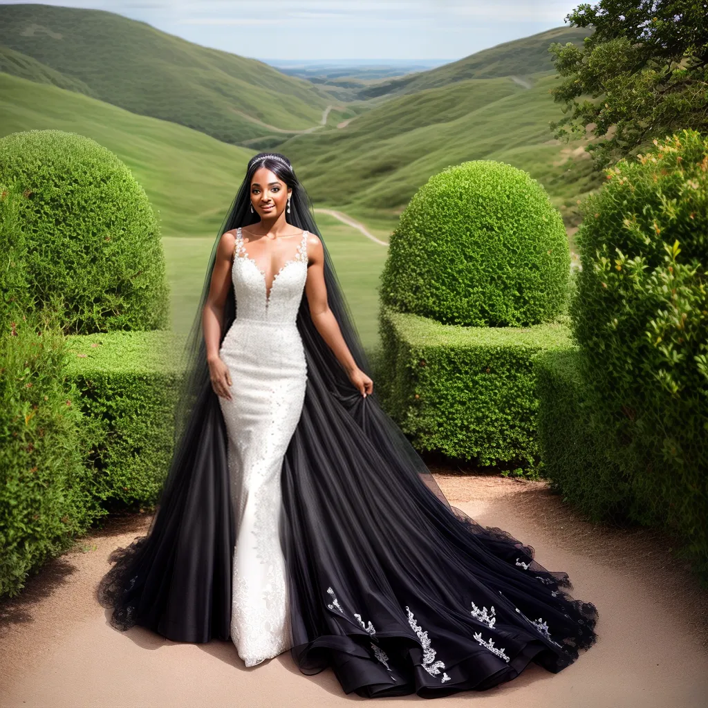 noiva elegante vestido preto