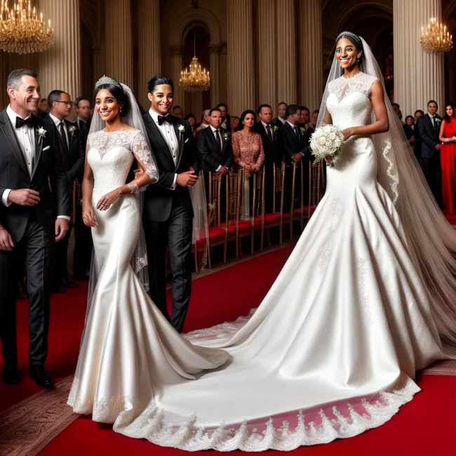 noiva celebridade casamento vestido deslumbrante