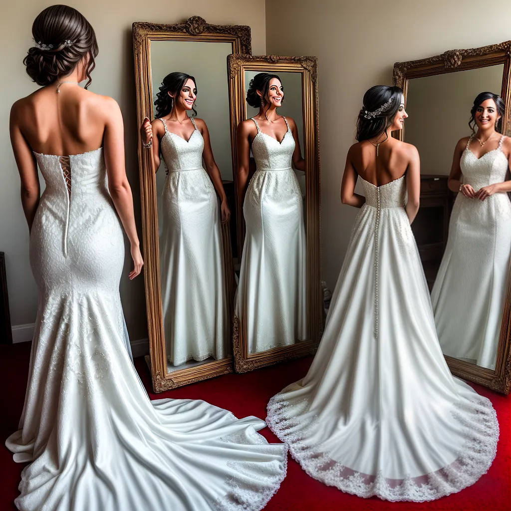noiva espelho vestido casamento conto de fadas
