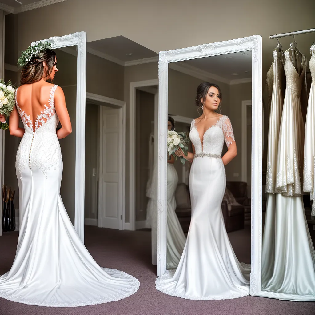 noiva espelho vestidos buque
