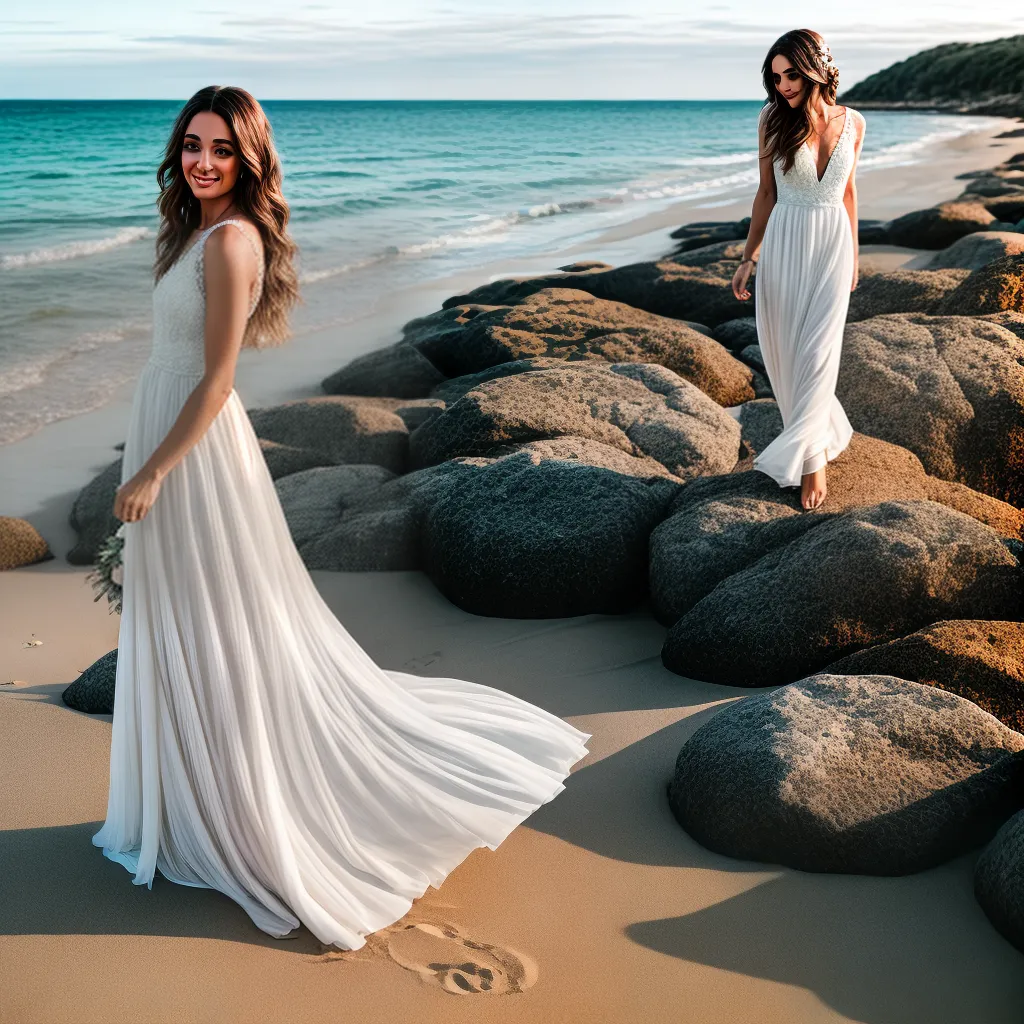 noiva praia vestido leve romantico 1