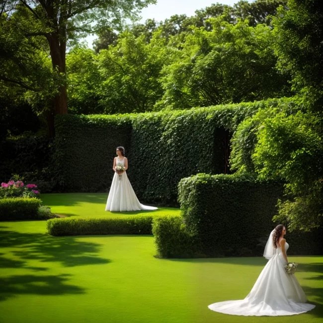 noiva jardim verde casamento romantico