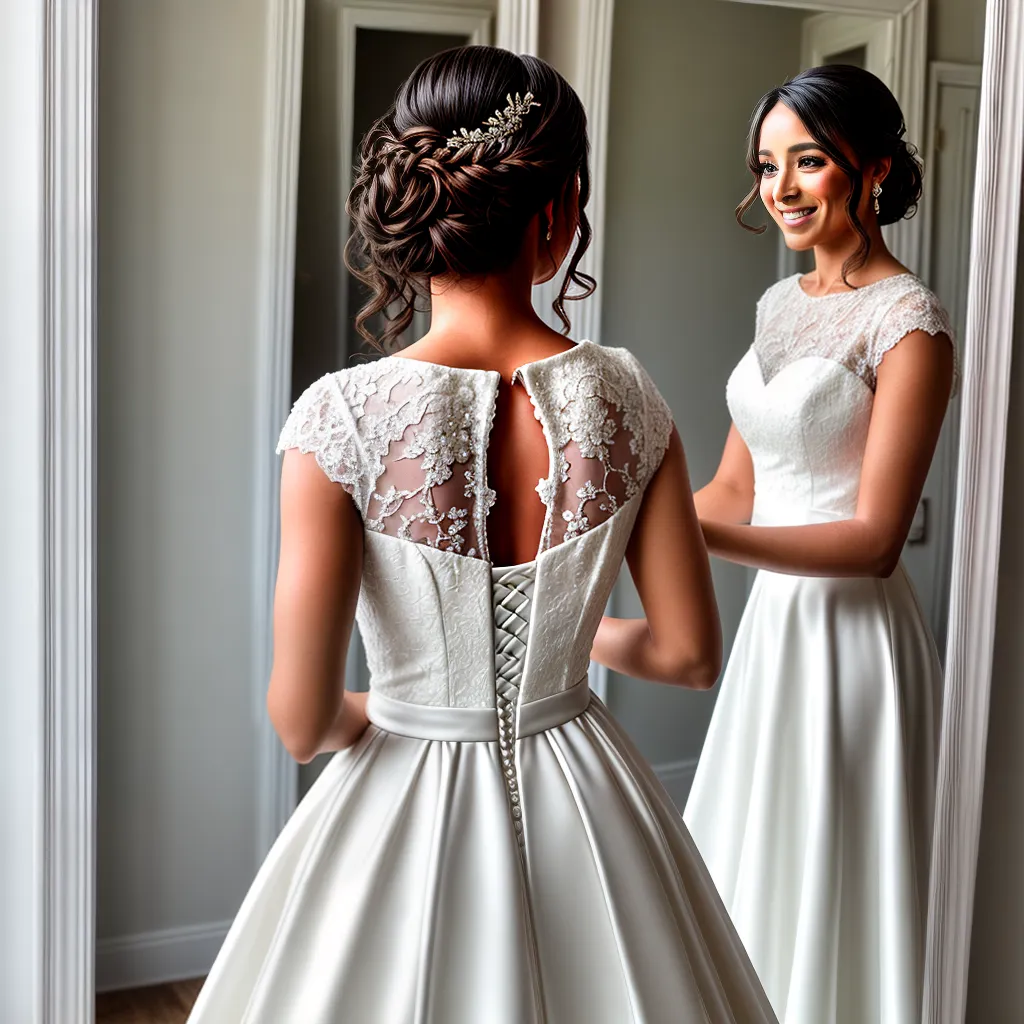 noiva vestido renda sorriso casamento