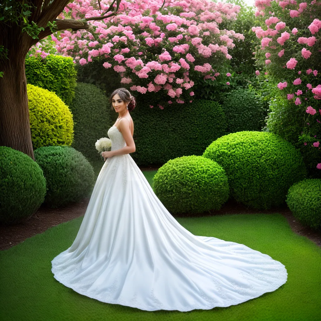 noiva jardim vestido floral romance
