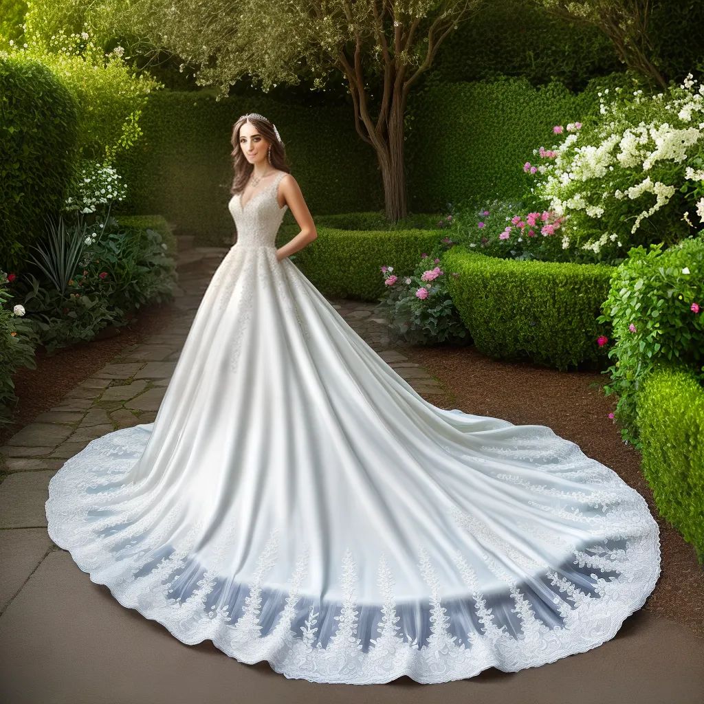 vestido noiva bordado floral jardim