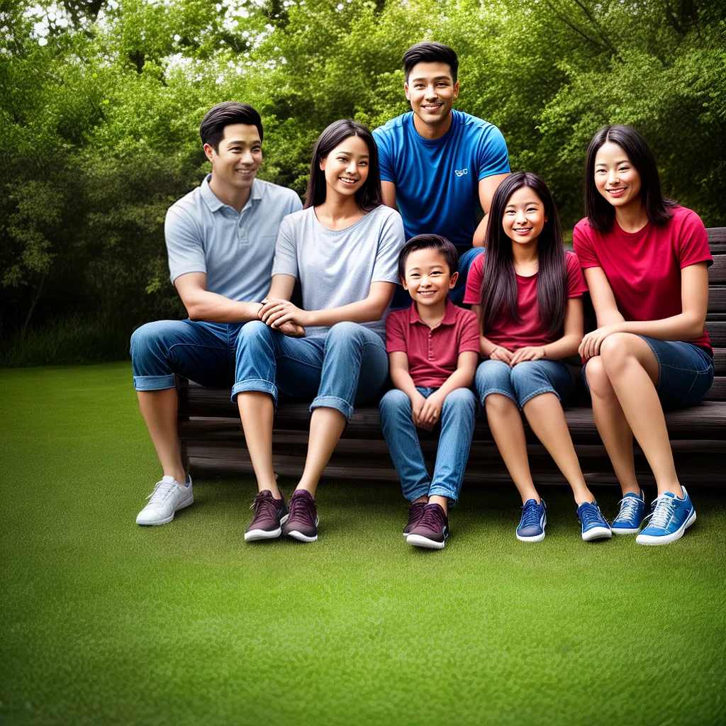 familia feliz parque afilhado