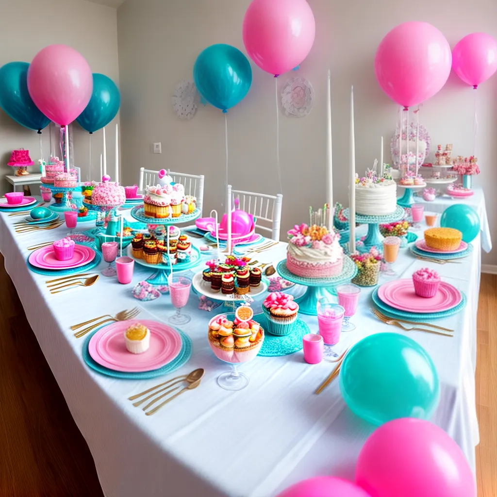 sala decorada baby shower comida