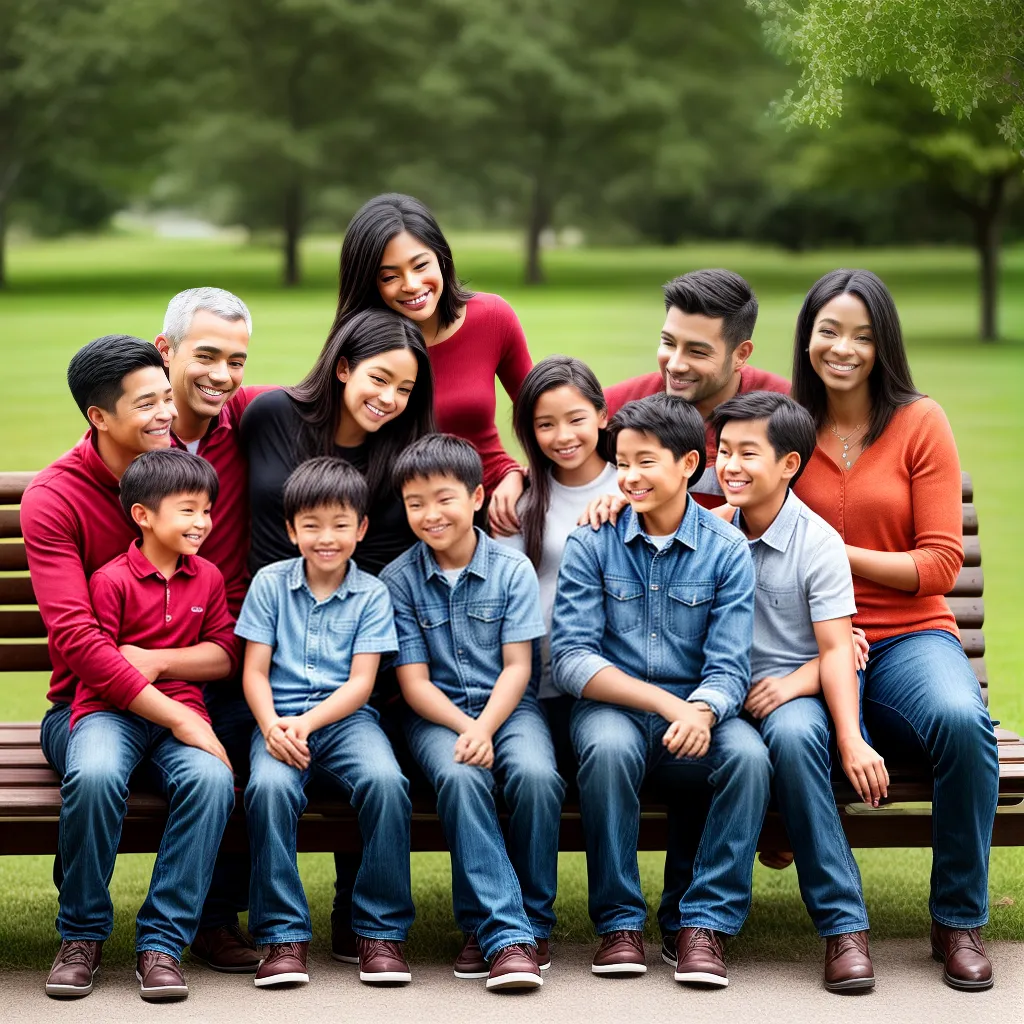 familia sorrindo conversa parque 2