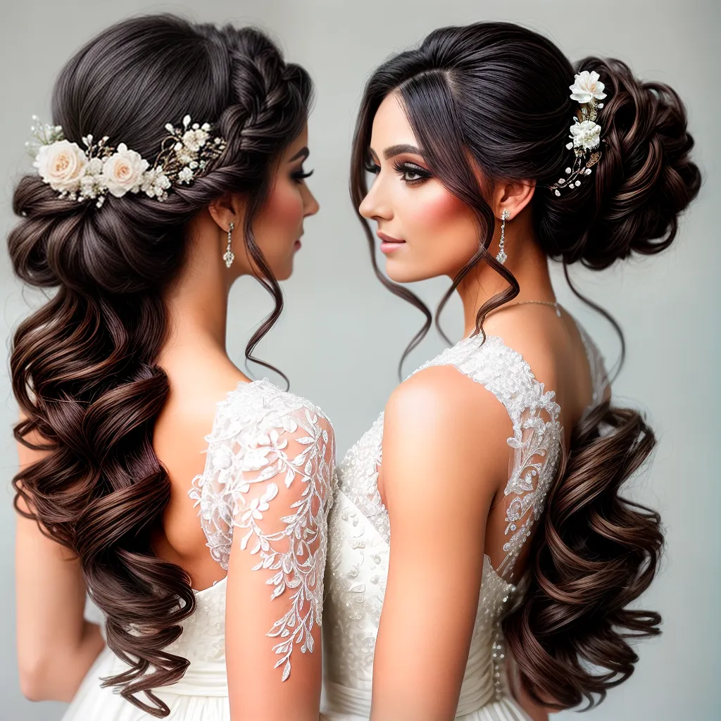 penteado casamento noiva flores