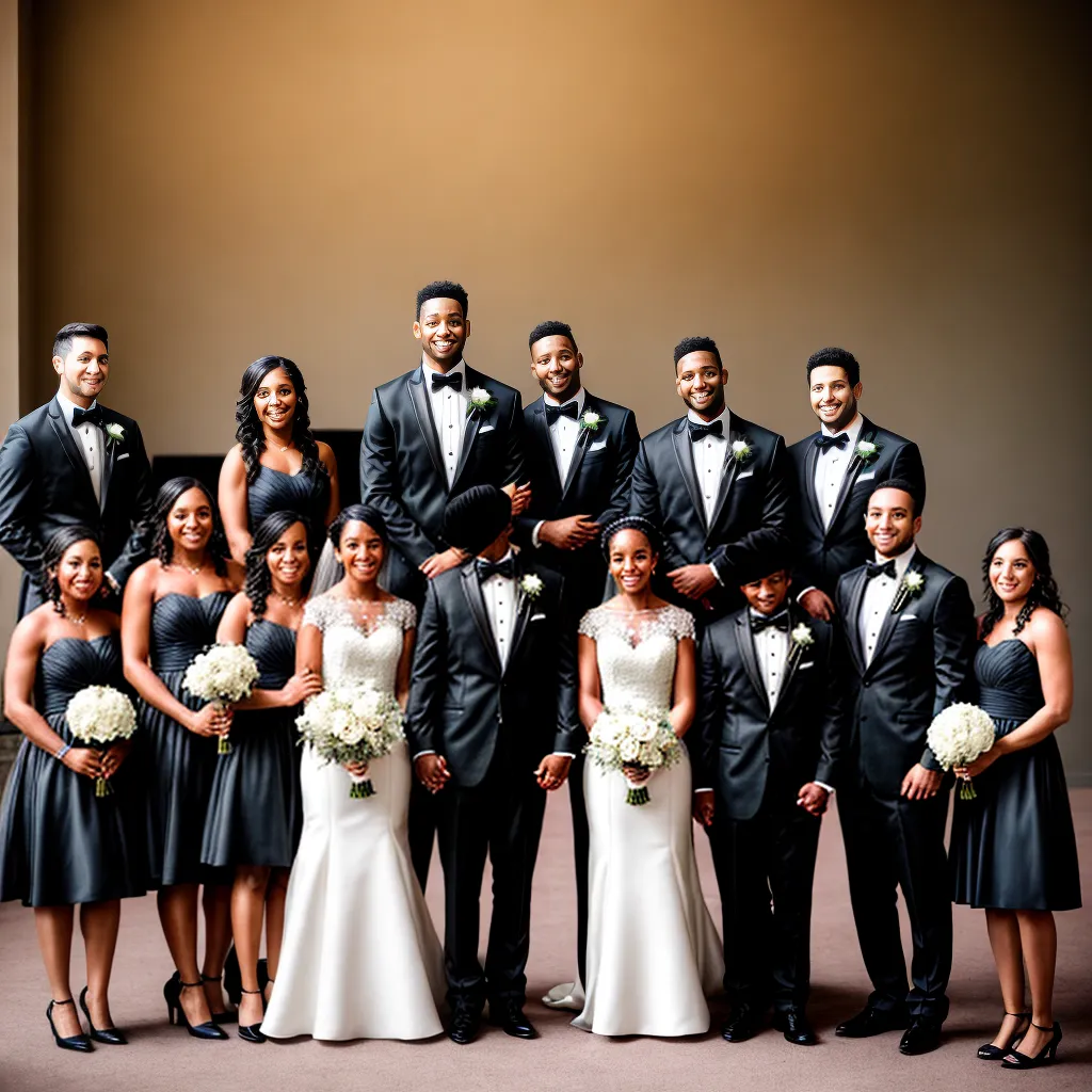 casamento noiva noivo padrinhos alegria