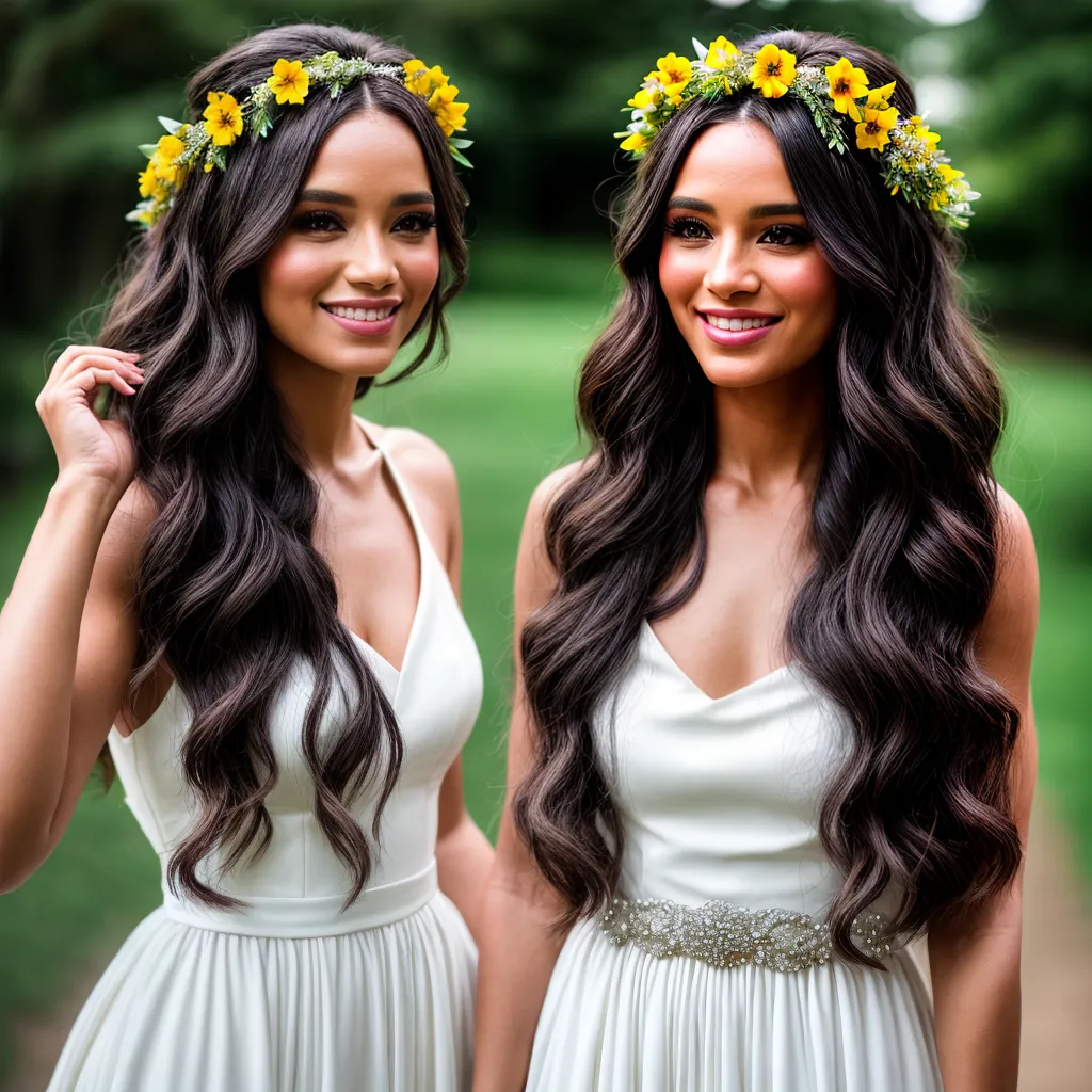 noiva cabelo flor coroa sorriso