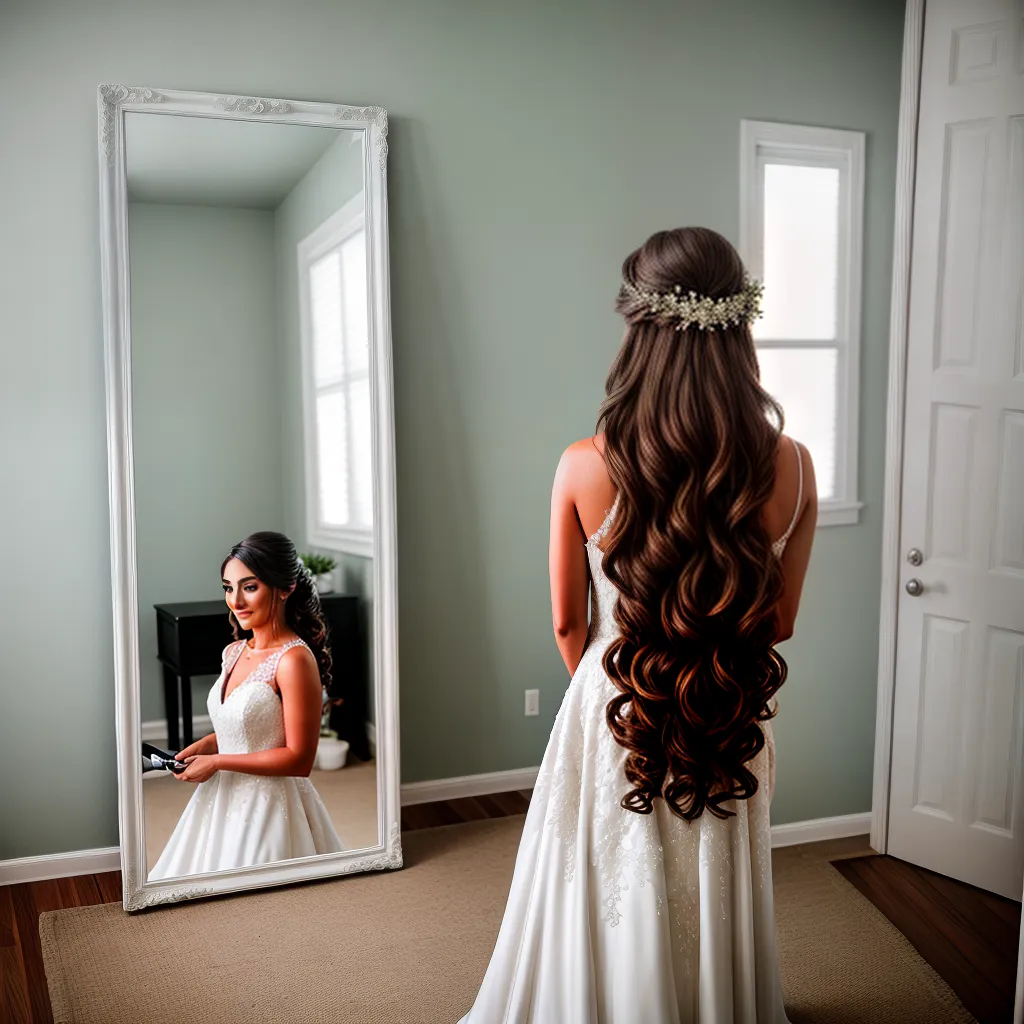 noiva penteado casamento espelho