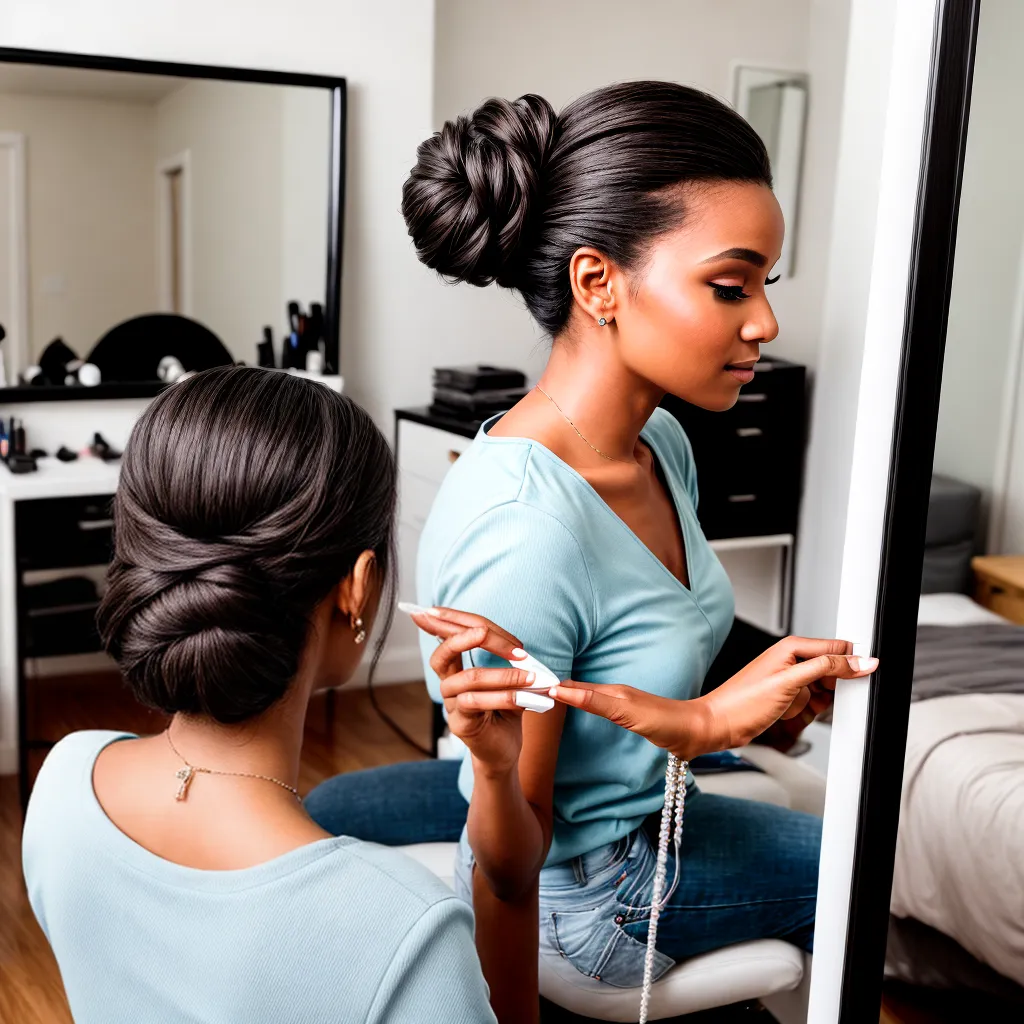noiva preparacao penteado espelho