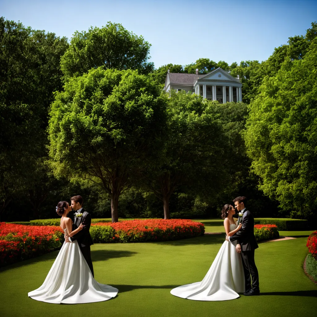 casamento ao ar livre noivos vestido