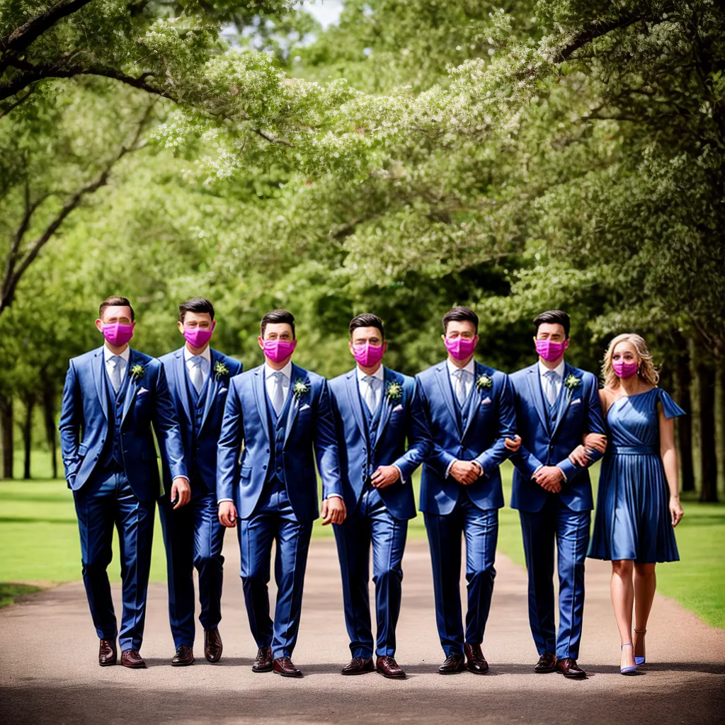 casamento grupo padrinhos pastel