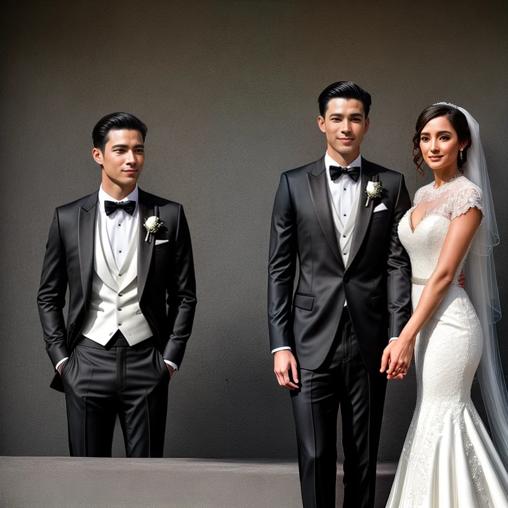 noivos traje casamento elegante noivos traje casamento elegante